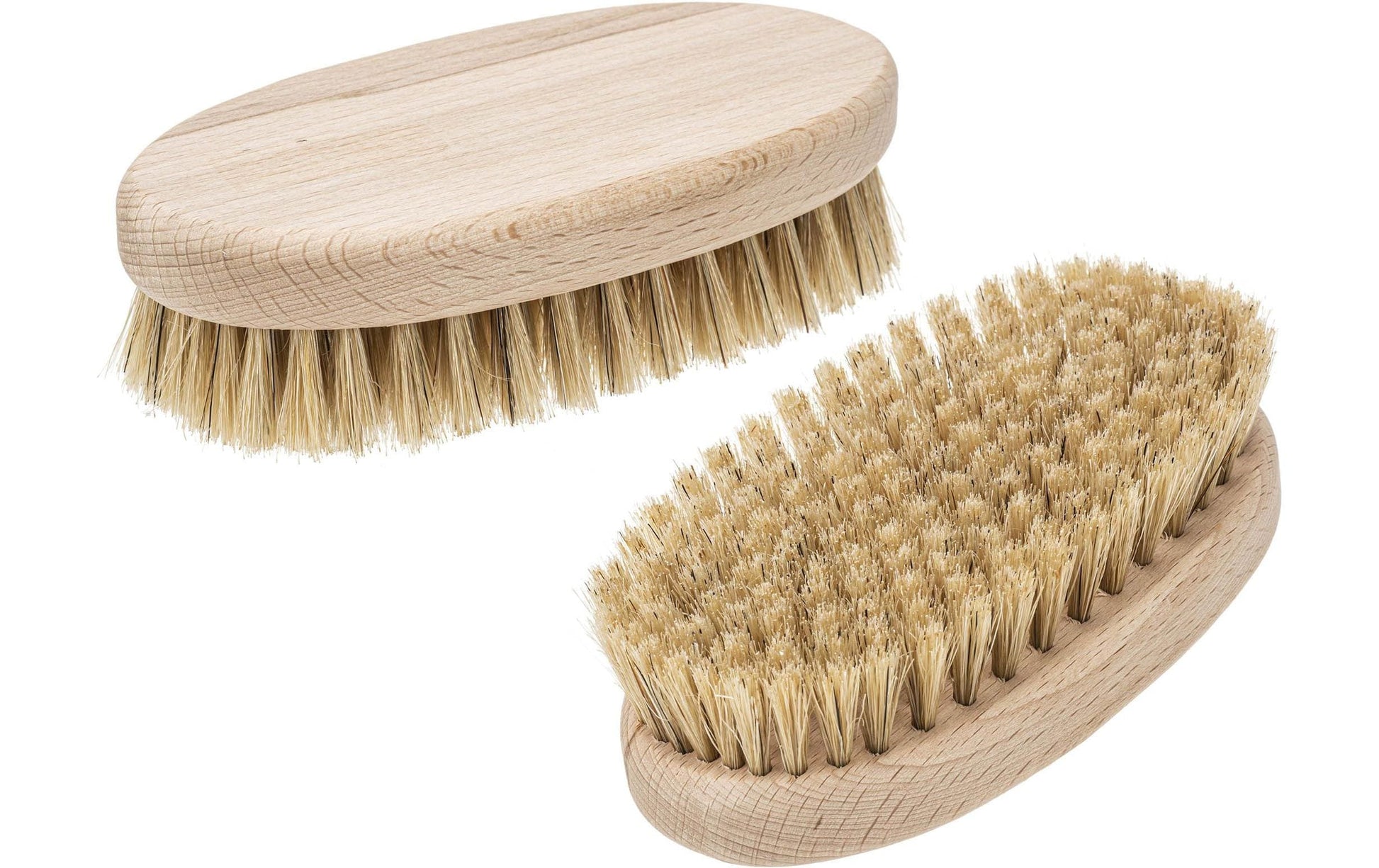 GLOREX Massagebürste oval – Buche – 13,5 × 7 cm