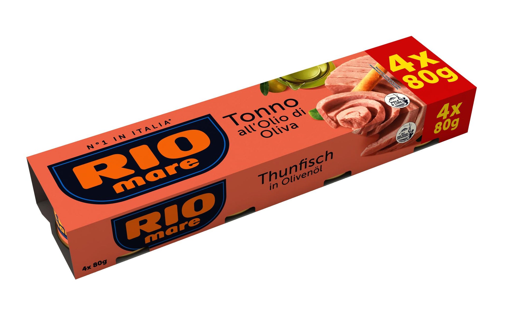 Rio Mare Thunfisch in Olivenöl – 4×80 g