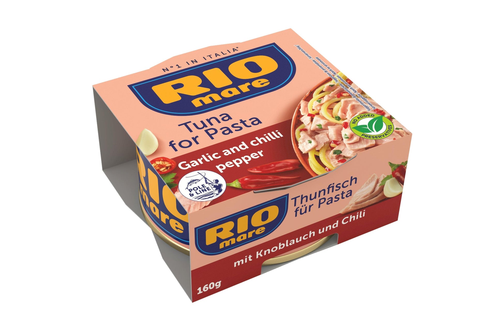Rio Mare PerPasta Pasta-Gericht Knoblauch & Chili – 160 g