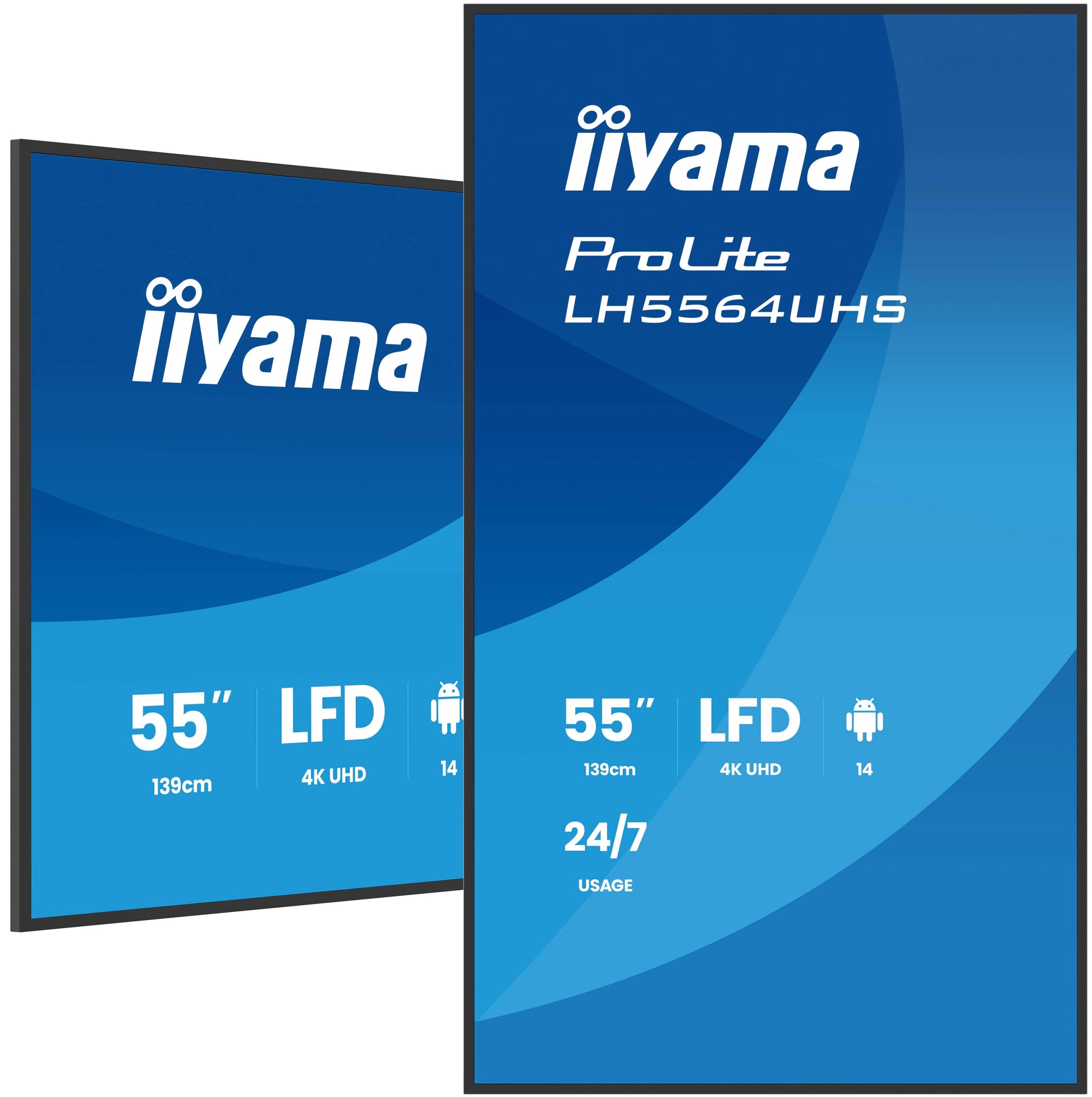 iiyama ProLite – Signage-Display, 55", Ultra HD 4K, 500 cd/m²
