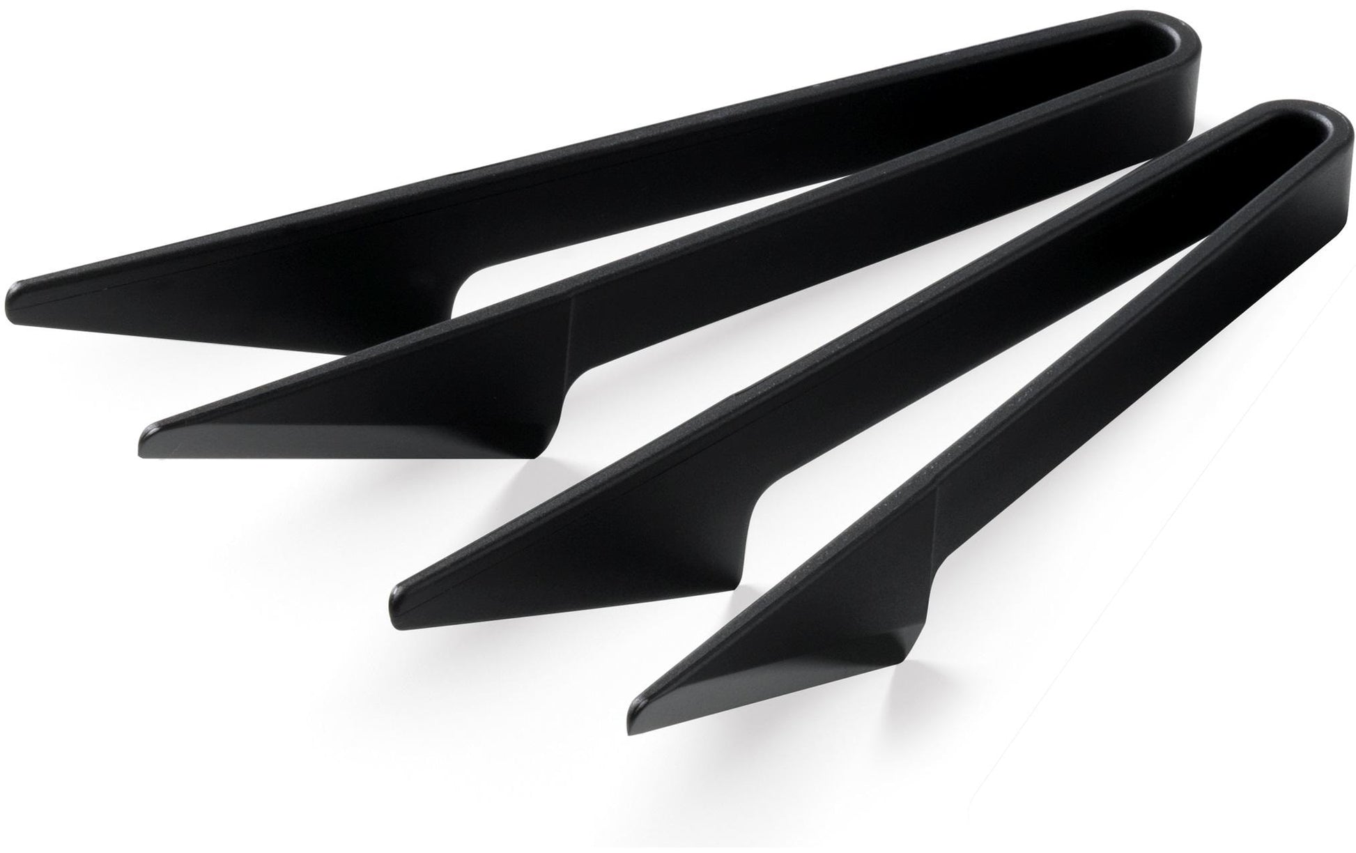 Stöckli Raclette-Zange, 2 Stk., 18 cm, Silikon, Schwarz, Hitzebeständig