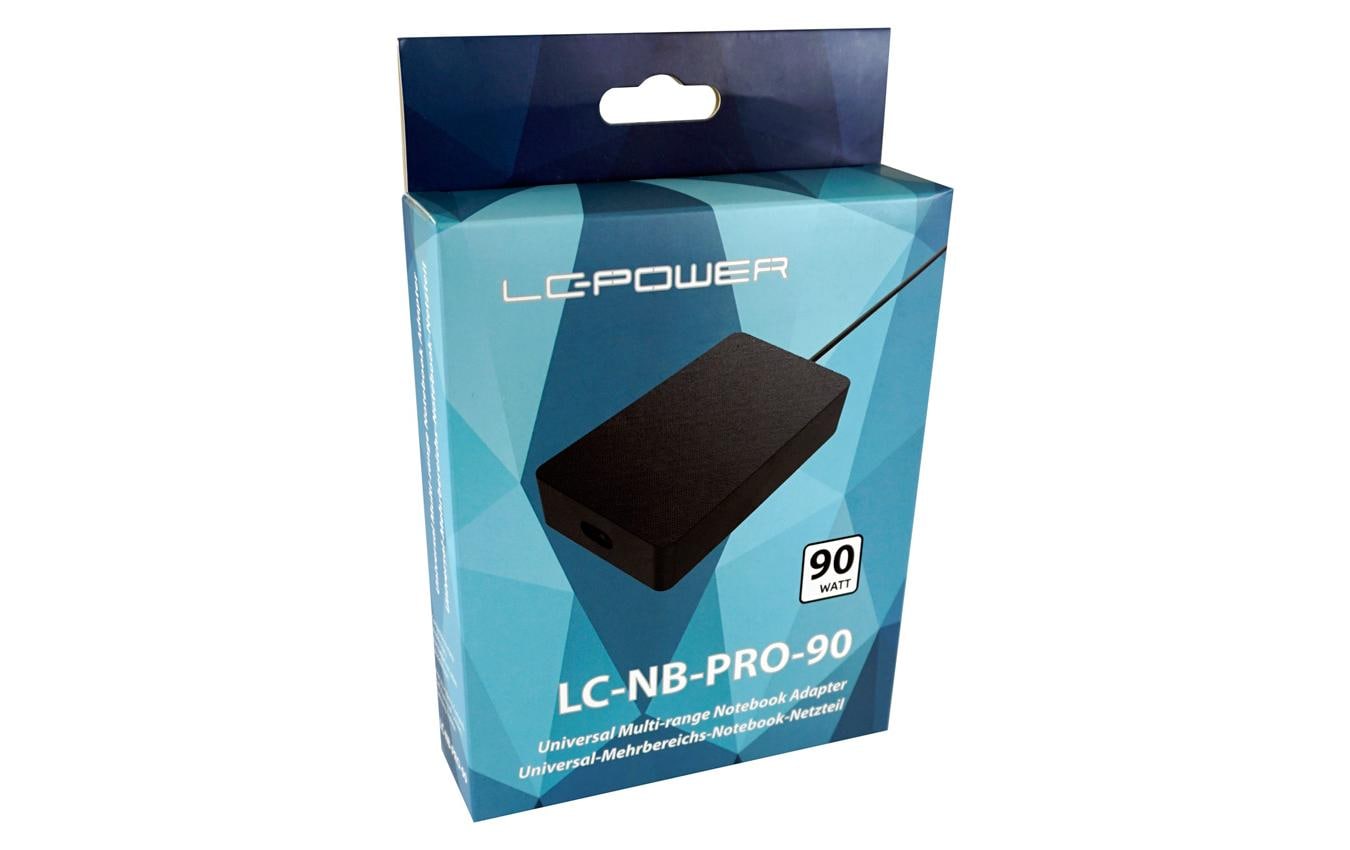 LC-Power LC-NB-PRO-90 Netzteil 90 W – für Laptops (universal) – schwarz