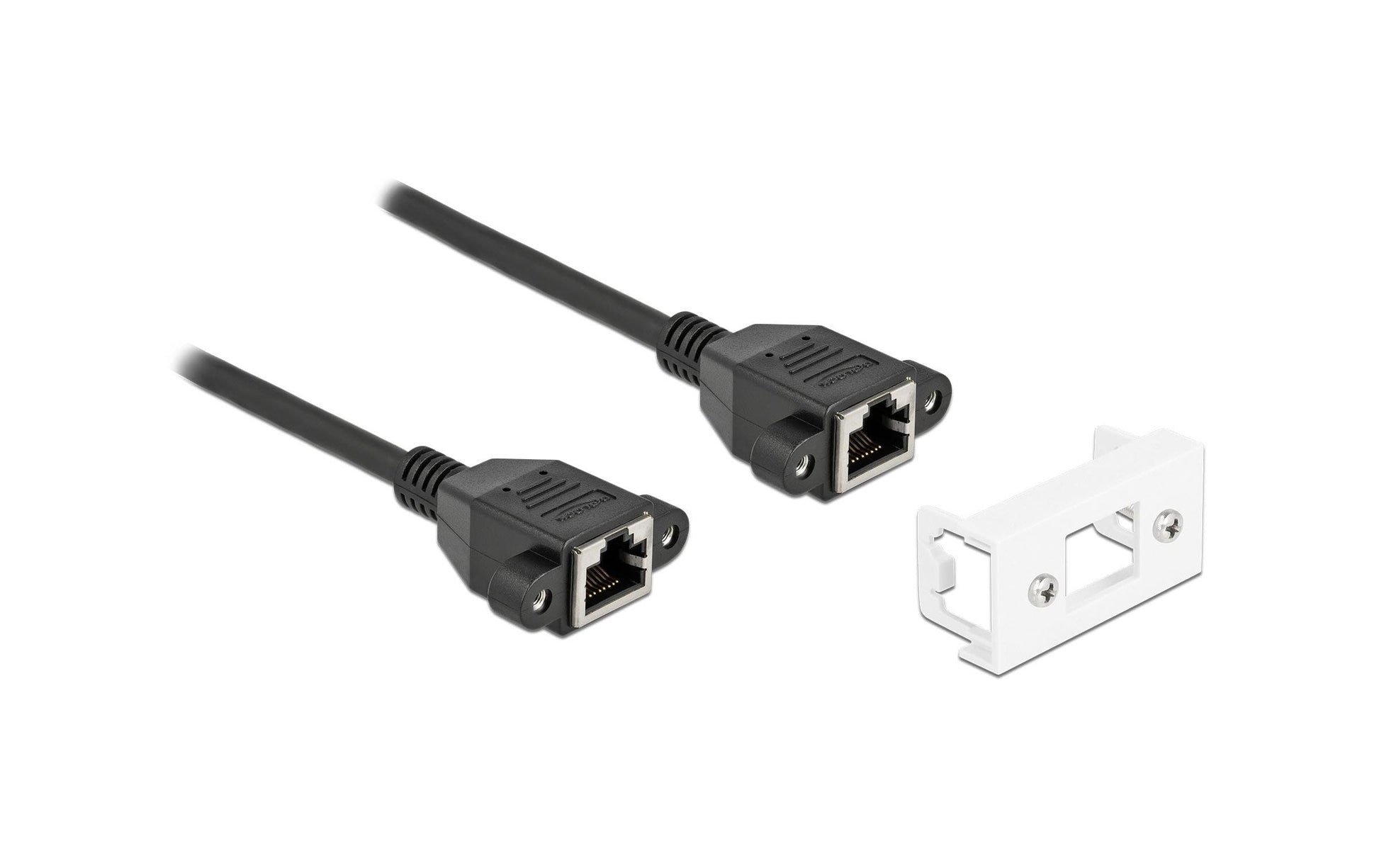 DeLOCK Easy45 Patchkabel – Cat 6A S/FTP, 5 m, Schwarz, LSZH, RJ‑45