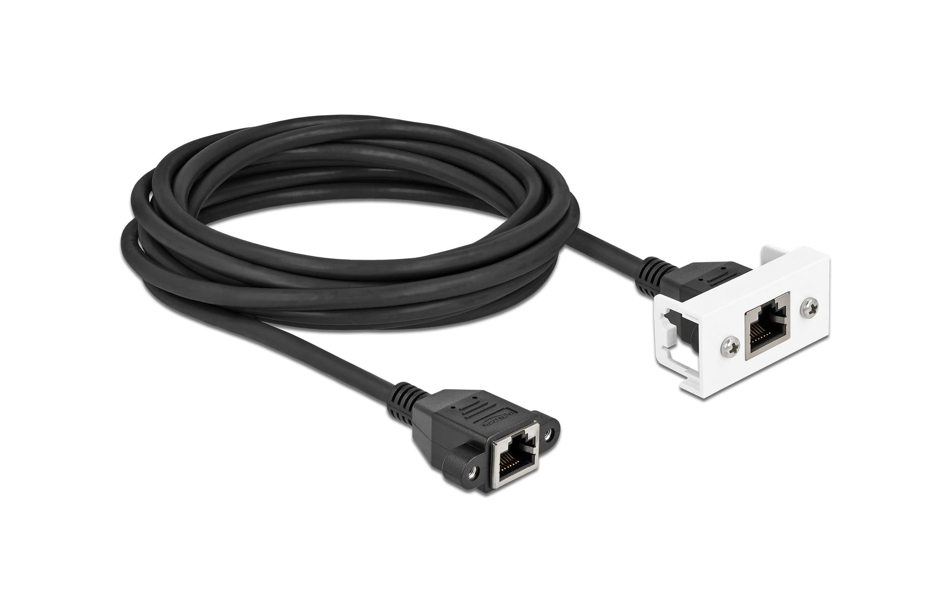DeLOCK Easy45 Patchkabel – Cat 6A S/FTP, 5 m, Schwarz, LSZH, RJ‑45