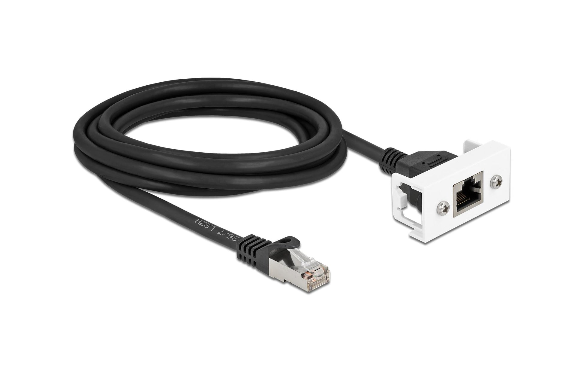 DeLOCK Easy45 Patchkabel – Cat 6A S/FTP, 3 m, Schwarz, LSZH, RJ-45