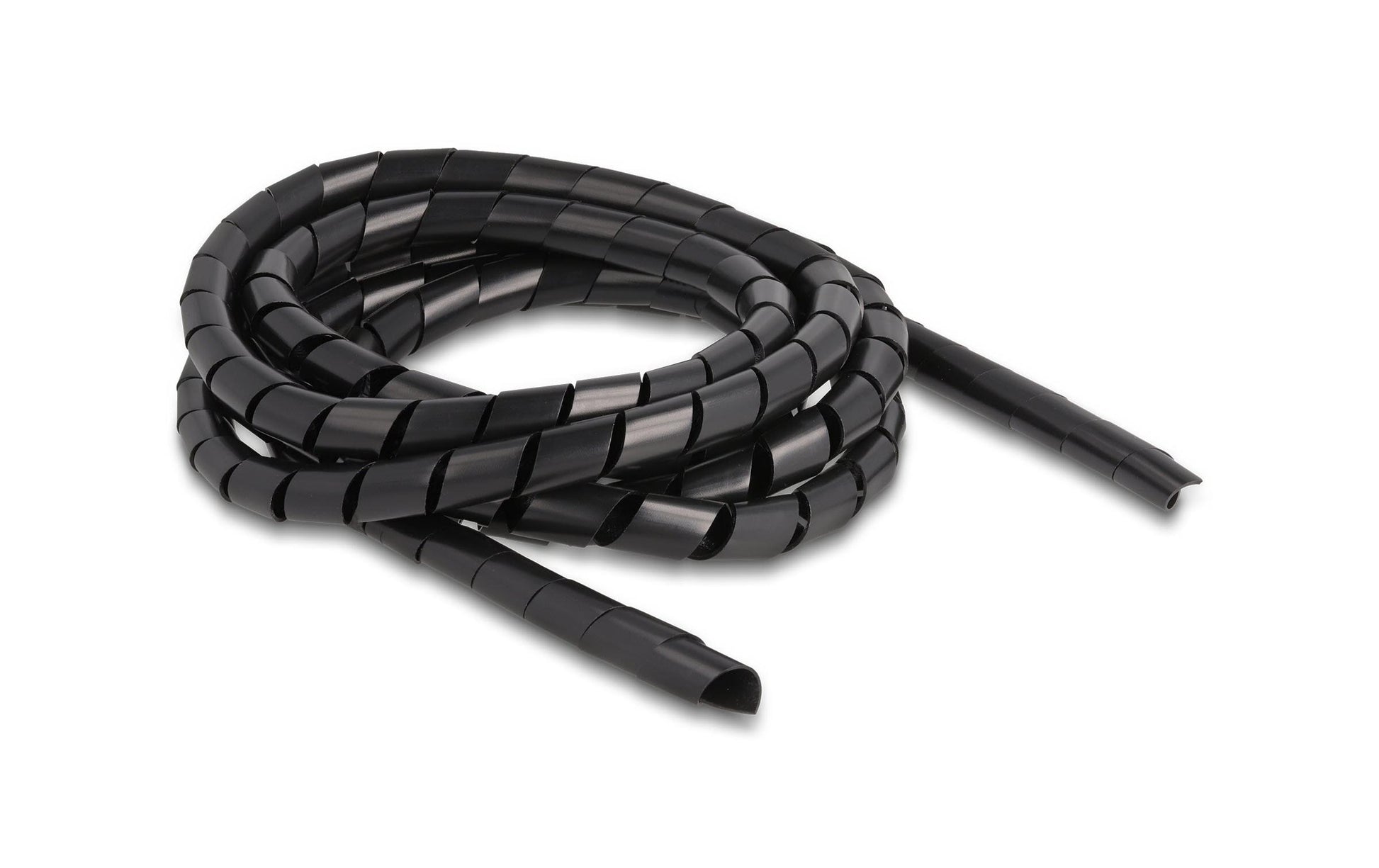 DeLOCK Kabelschlauch, Ø 12 mm × 2 m, wiederverwendbar – schwarz