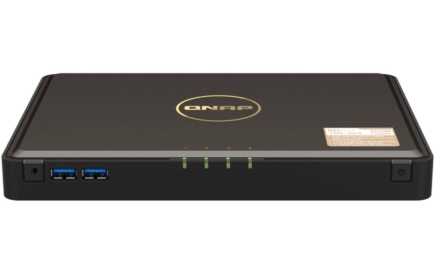 QNAP TBS-464-8G Speichergerät – PCIe Gen3 ×2, 4 × M.2 2280, 4 Bay