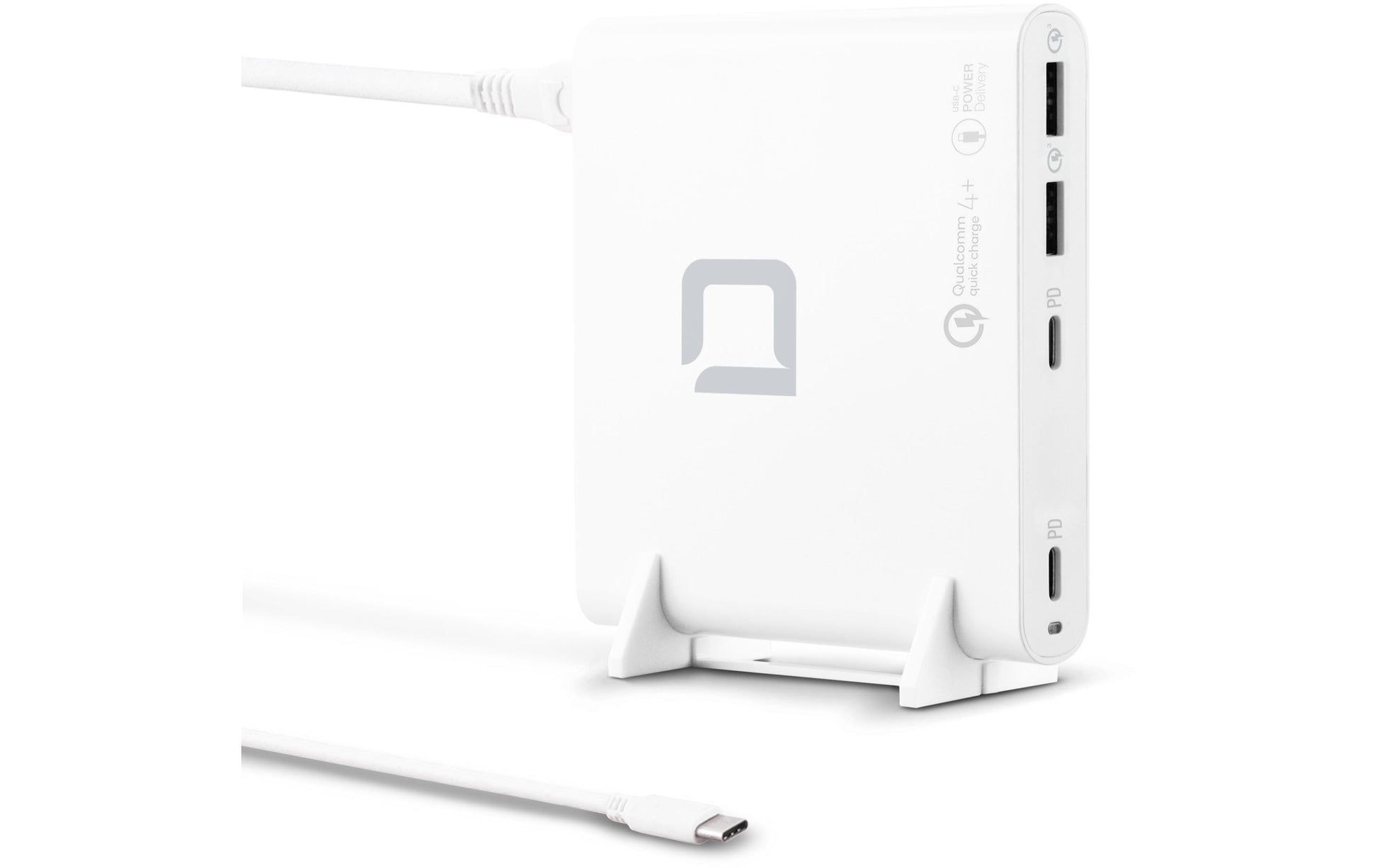DICOTA D31893 Netzteil (EU, UK) – 120 W, 2× USB-C + 2× USB-A, PD, QC – für Laptops, Smartphones, Tablets