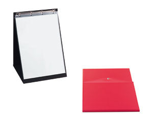 Rillstab Tisch-Flipchart – 32,5 × 47 cm, Kunststoff, schwarz, für A3
