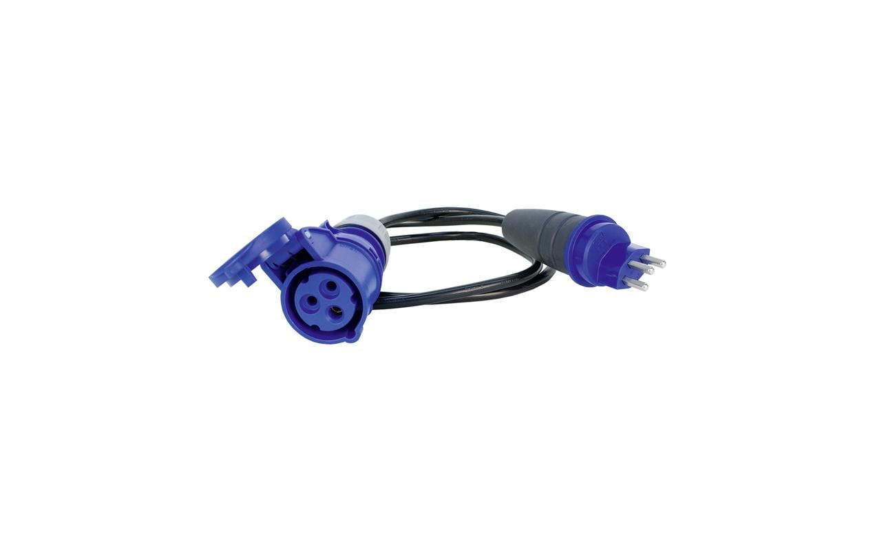 Steffen Verlängerungskabel – T23–CEE 16-3, 1,5 m, IP44, aussen, 3×1,5 mm², schwarz