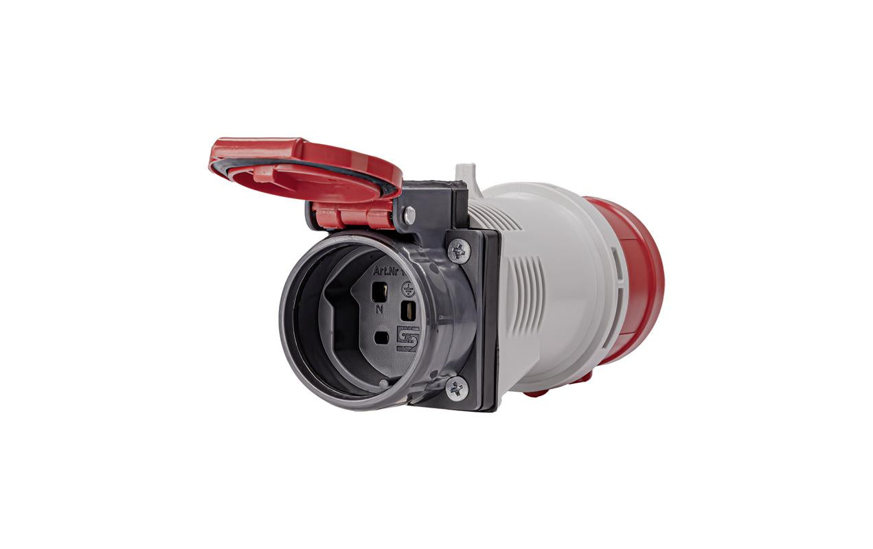 Steffen Adapterkabel, CEE 16-5 zu T25, 400 V 16 A, 5-polig, Kunststoff, Grau