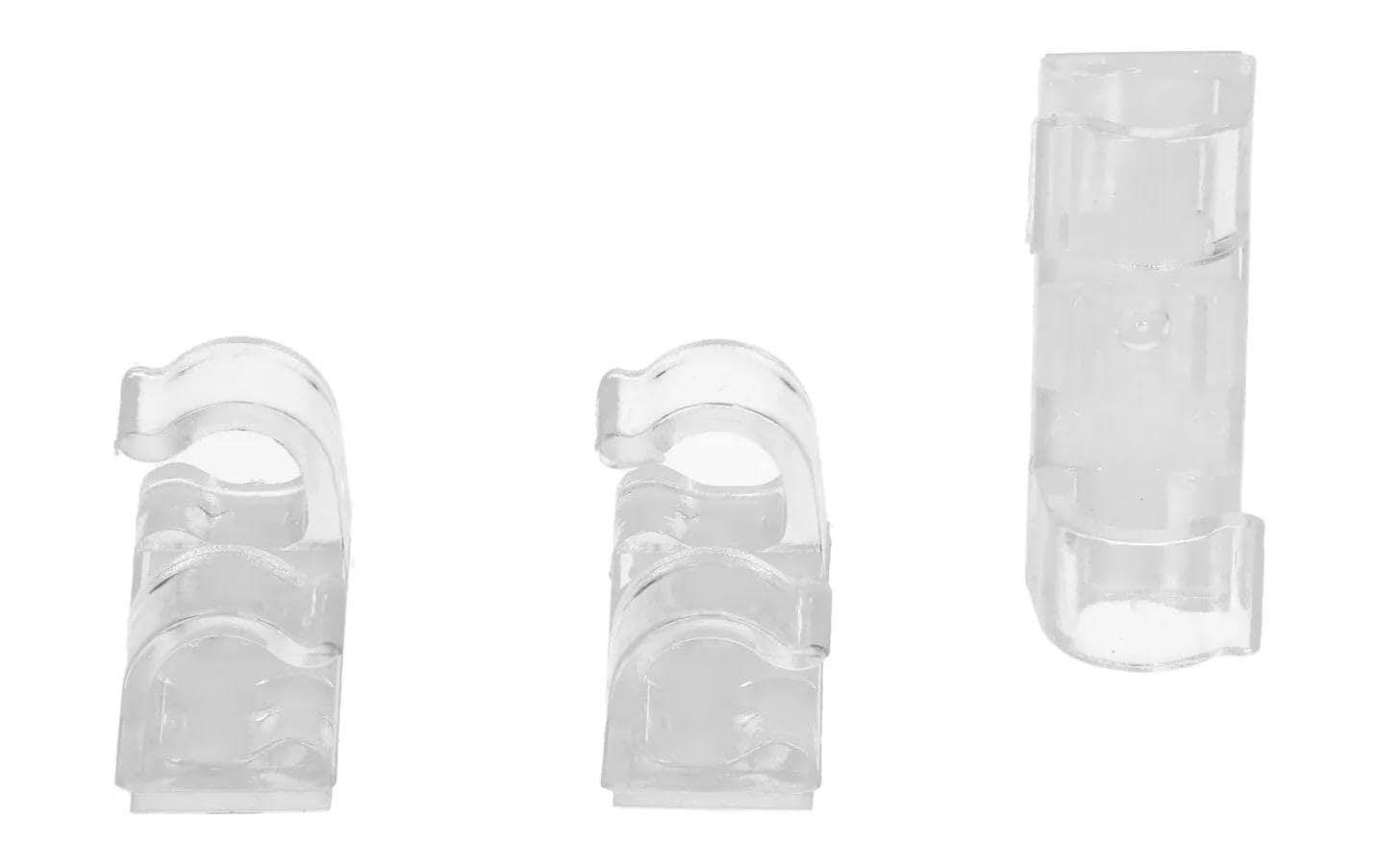 Max Hauri AG Max Hauri – Kabelclips 8 mm, transparent, 18 Stück