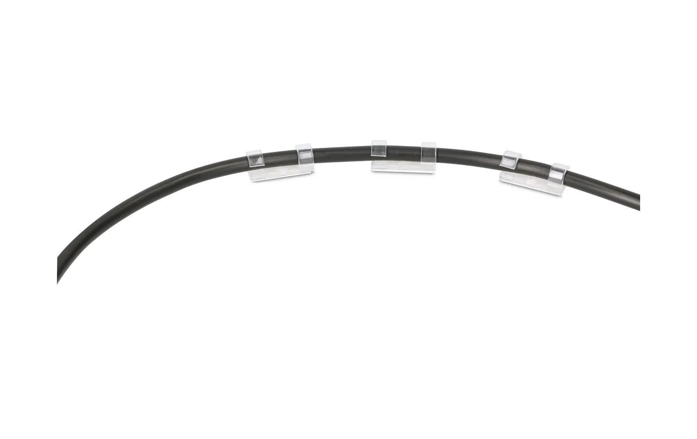 Max Hauri AG Max Hauri – Kabelclips 8 mm, transparent, 18 Stück