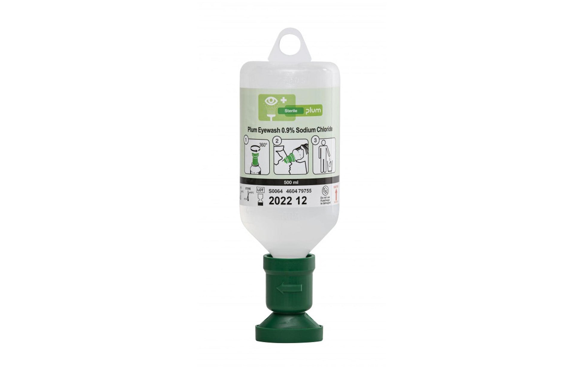 Plum Augenspüllösung – NaCl 0,9 %, 500 ml