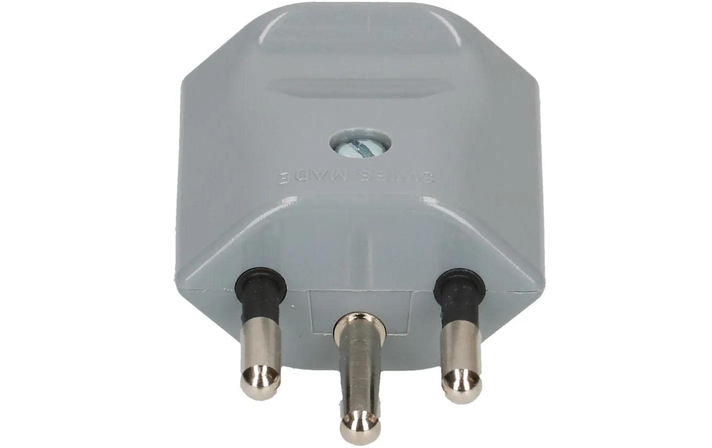 Max Hauri AG Adapterkabel, T12–offen, 3-polig (geerdet), Polyamid, 35×20 mm – grau