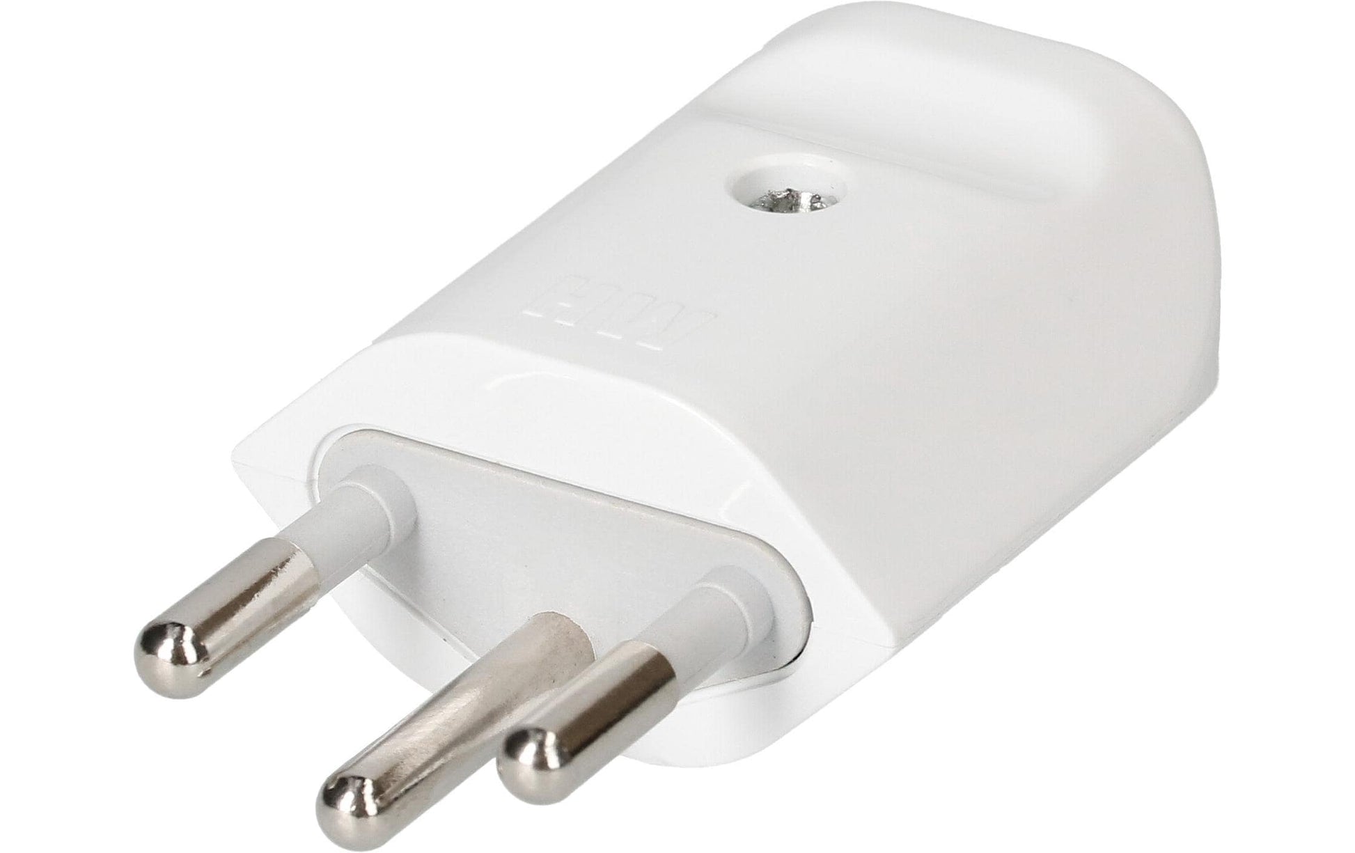 Max Hauri AG 164451 Montagestecker – 3-polig, 230 V, 10 A, Polycarbonat, 20 × 35 mm, Weiss