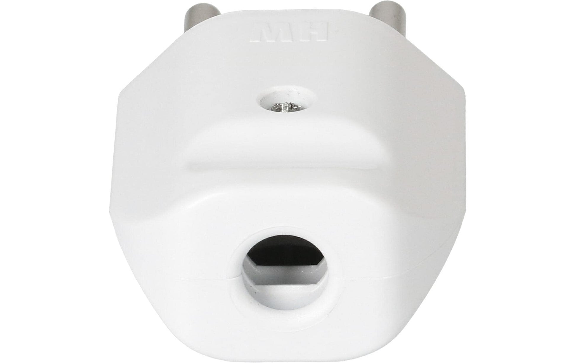 Max Hauri AG 164451 Montagestecker – 3-polig, 230 V, 10 A, Polycarbonat, 20 × 35 mm, Weiss