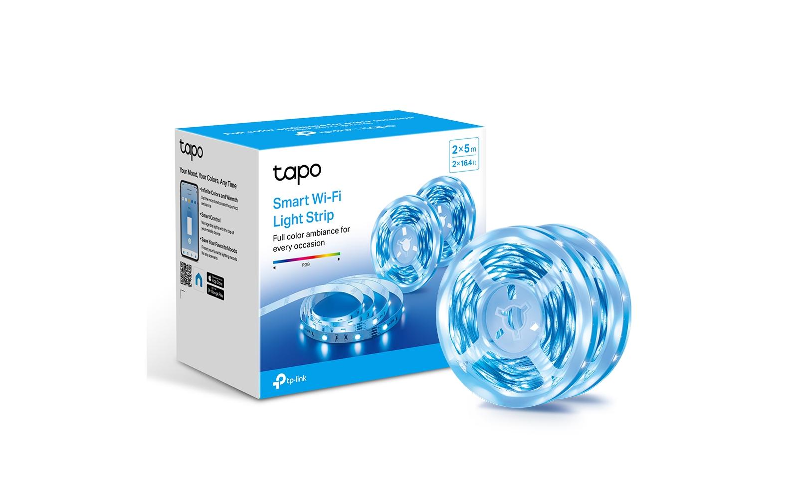TP-Link LED-Strip Tapo L900-10 – 2er Pack, 5 m, RGB, 20,5 W, dimmbar, WiFi, für Alexa/Google