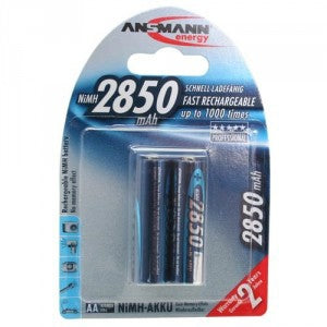 Ansmann AA Akkus, NiMH, 2850 mAh, 1,2 V – 2 Stk.