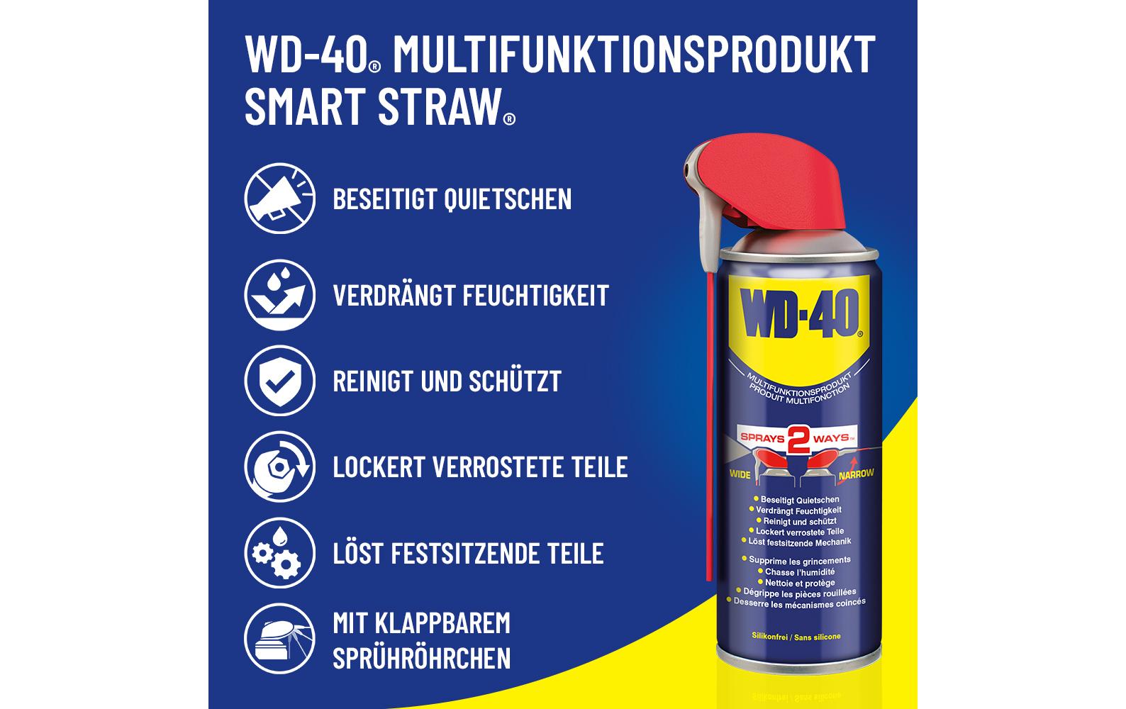 WD-40 Multifunktionsprodukt Allzweckreiniger für Edelstahl – Konzentrat, Spraydose – 400 ml