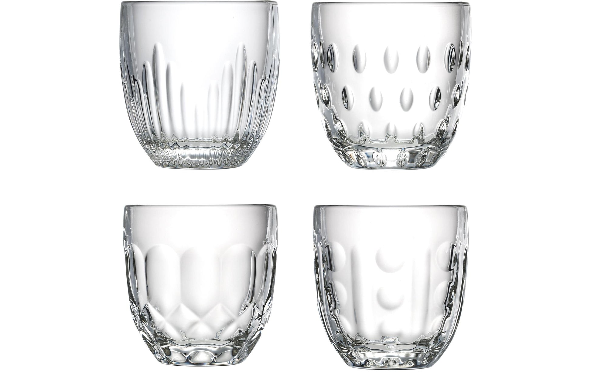 La Rochère Trinkglas Troquet – 4er Set, 250 ml, Ø 7,8 cm, Kalk-Natron-Glas, Transparent, spülmaschinenfest