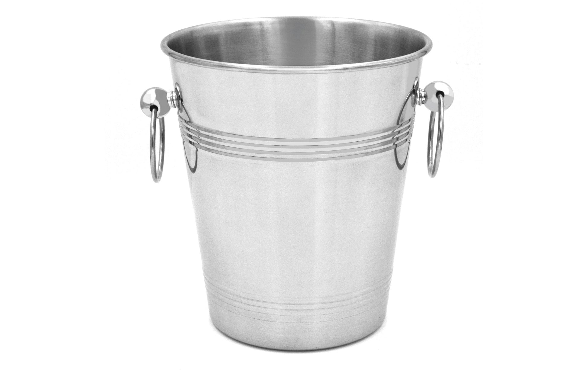 Vinart Champagnerkühler – 5 l, Edelstahl, Ø 20 × 22,5 cm, mit Griffen