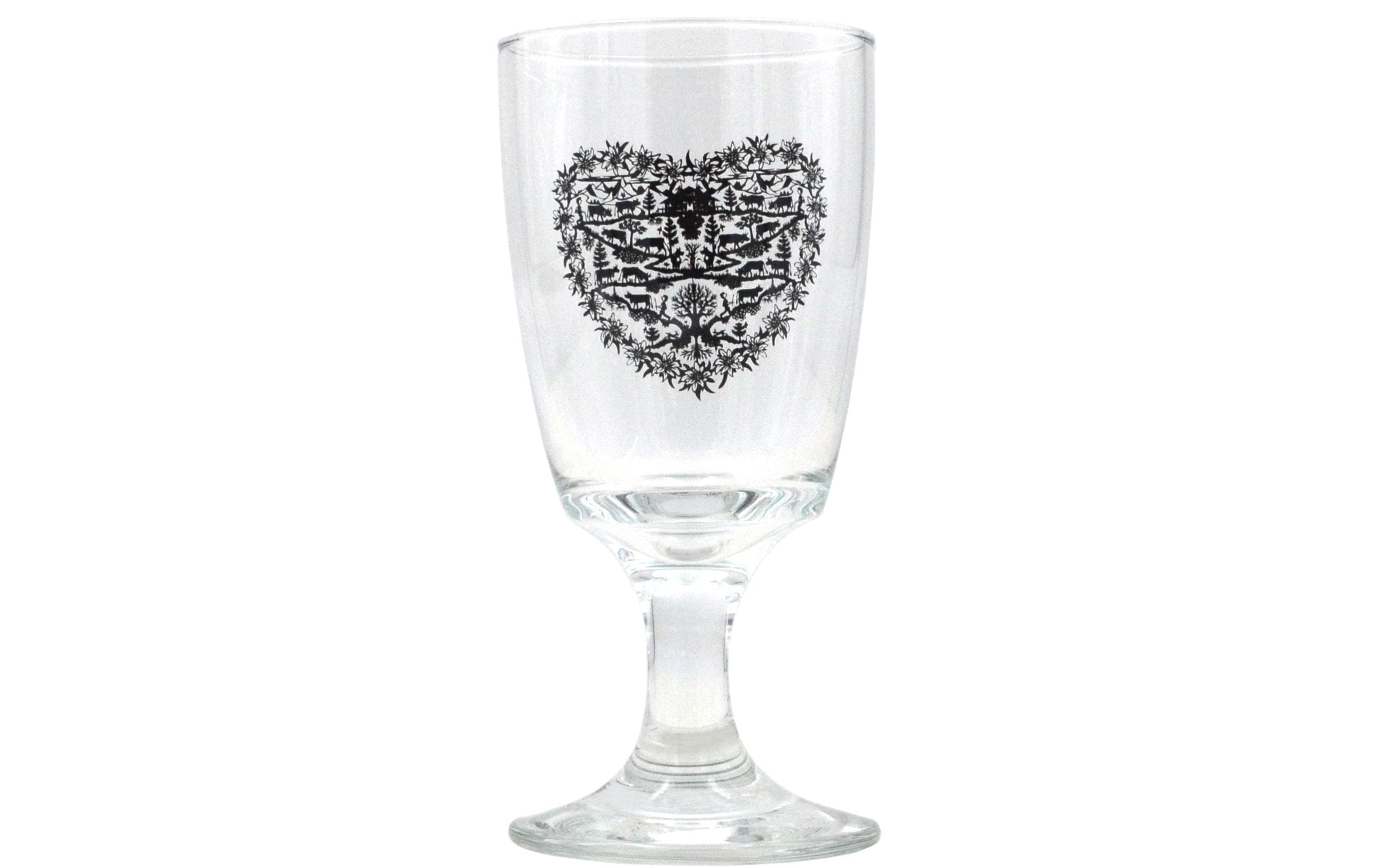 Heidi Cheese Line Kaffeebecher – 200 ml, Ø 7 cm, H 15 cm, Glas, Transparent