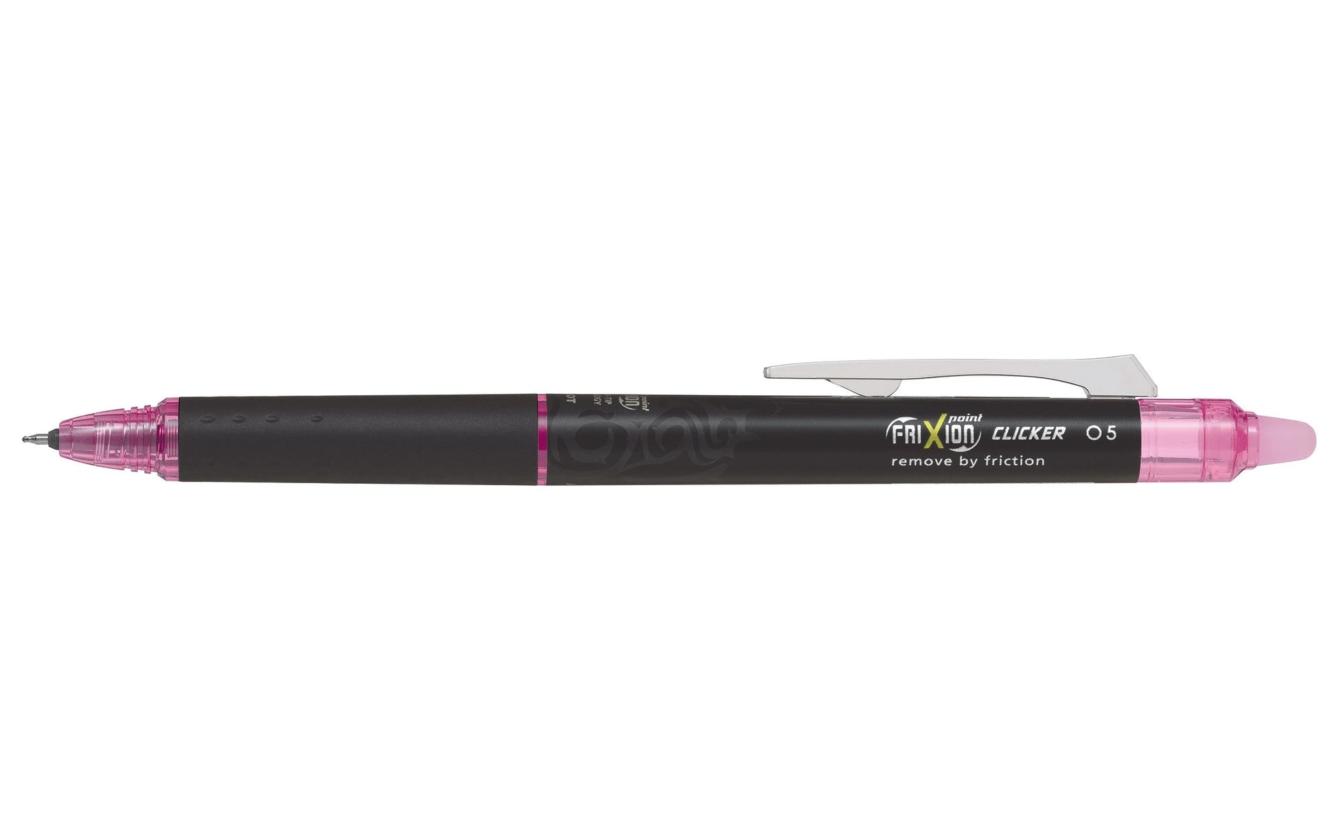 Pilot FriXion Point Clicker Gelschreiber – pink, 0,3 mm, radierbar, Druckmechanik, nachfüllbar