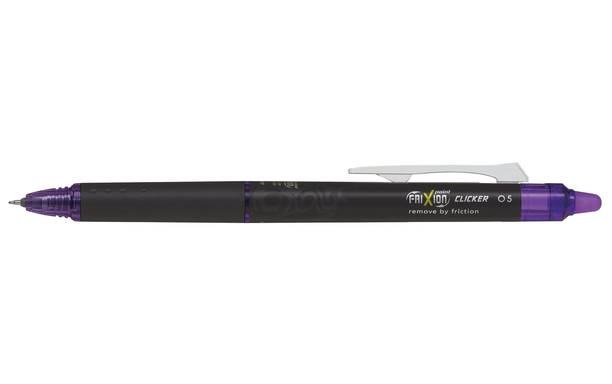 Pilot FriXion Point Clicker Gelschreiber – violett, 0,3 mm, radierbar, Druckmechanik, nachfüllbar