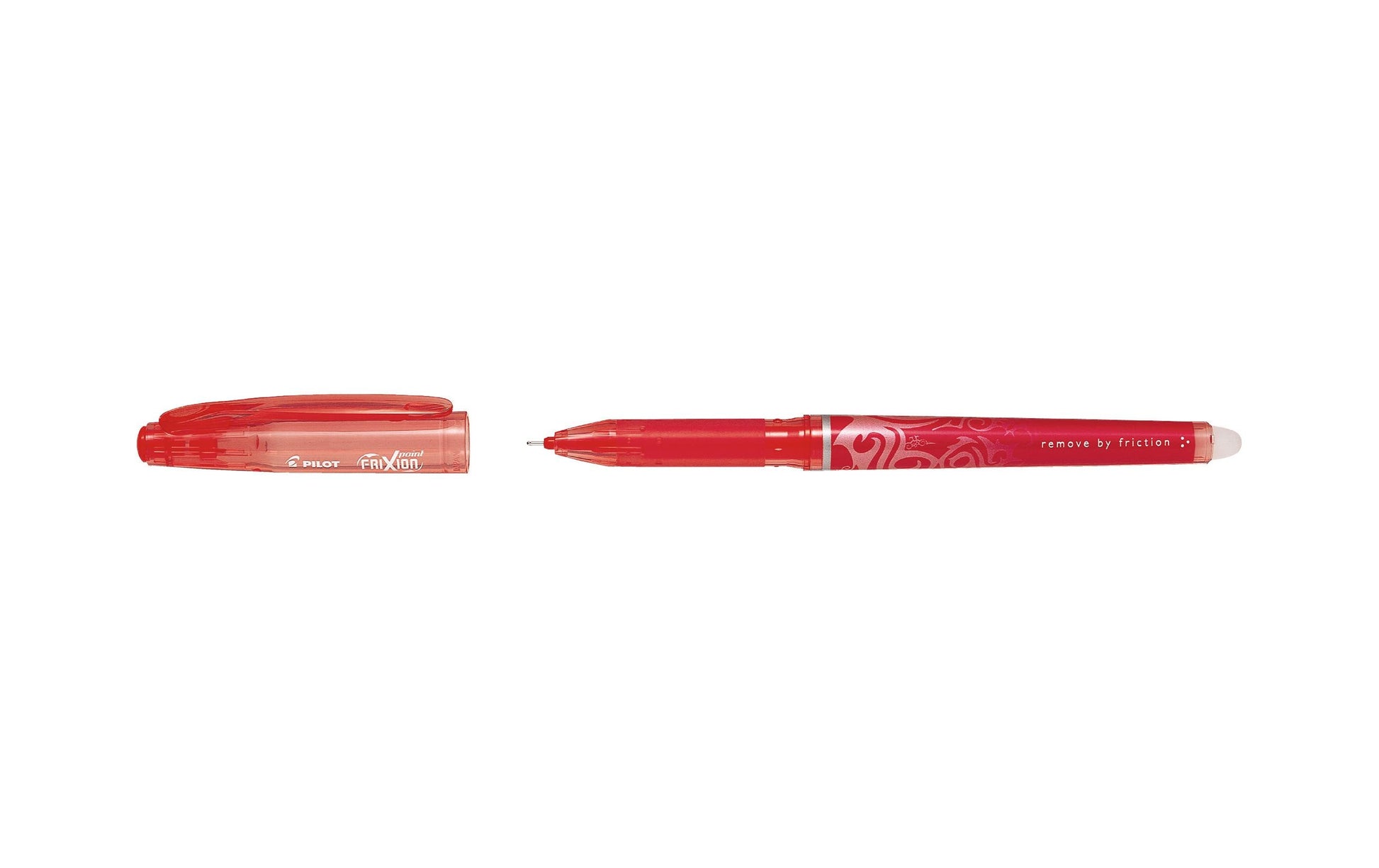 Pilot FriXion Point – radierbarer Tintenroller mit Kappe, 0,5 mm, rot