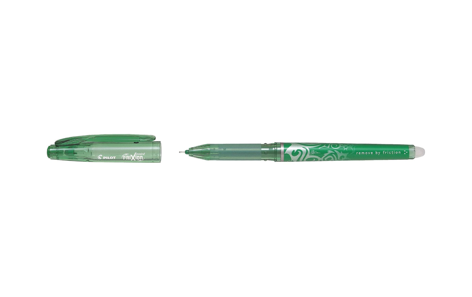 Pilot FriXion Point – radierbarer Tintenroller, mit Kappe, 0,5 mm, grün, für Linkshänder