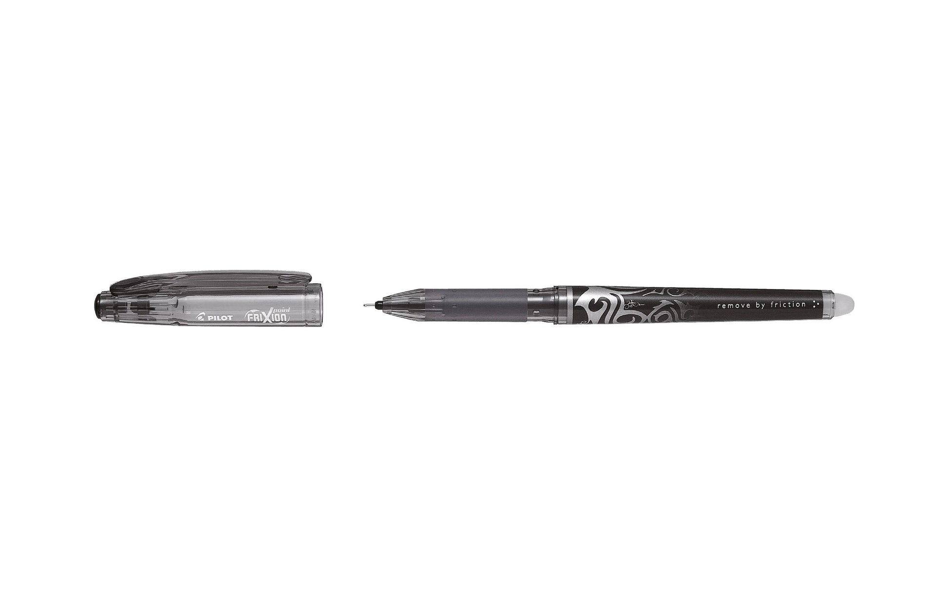Pilot FriXion Point – radierbarer Tintenroller mit Kappe, 0,5 mm, schwarz