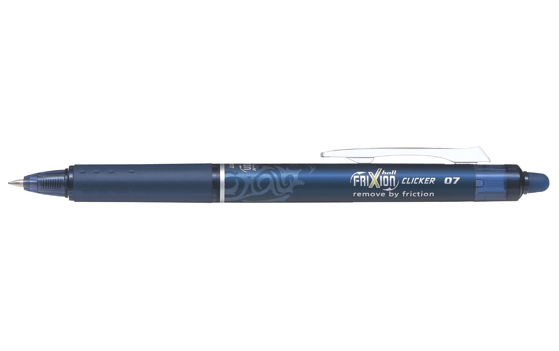 Pilot FriXion Ball Clicker – Radierbarer Tintenroller, 0,7 mm, blau-schwarz, für Linkshänder
