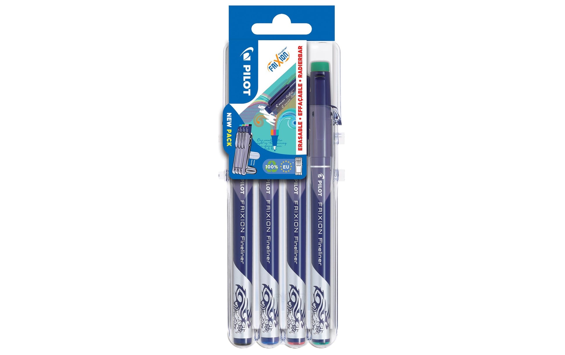 Pilot Fineliner – 4er-Set – 1,3 mm – sortiert