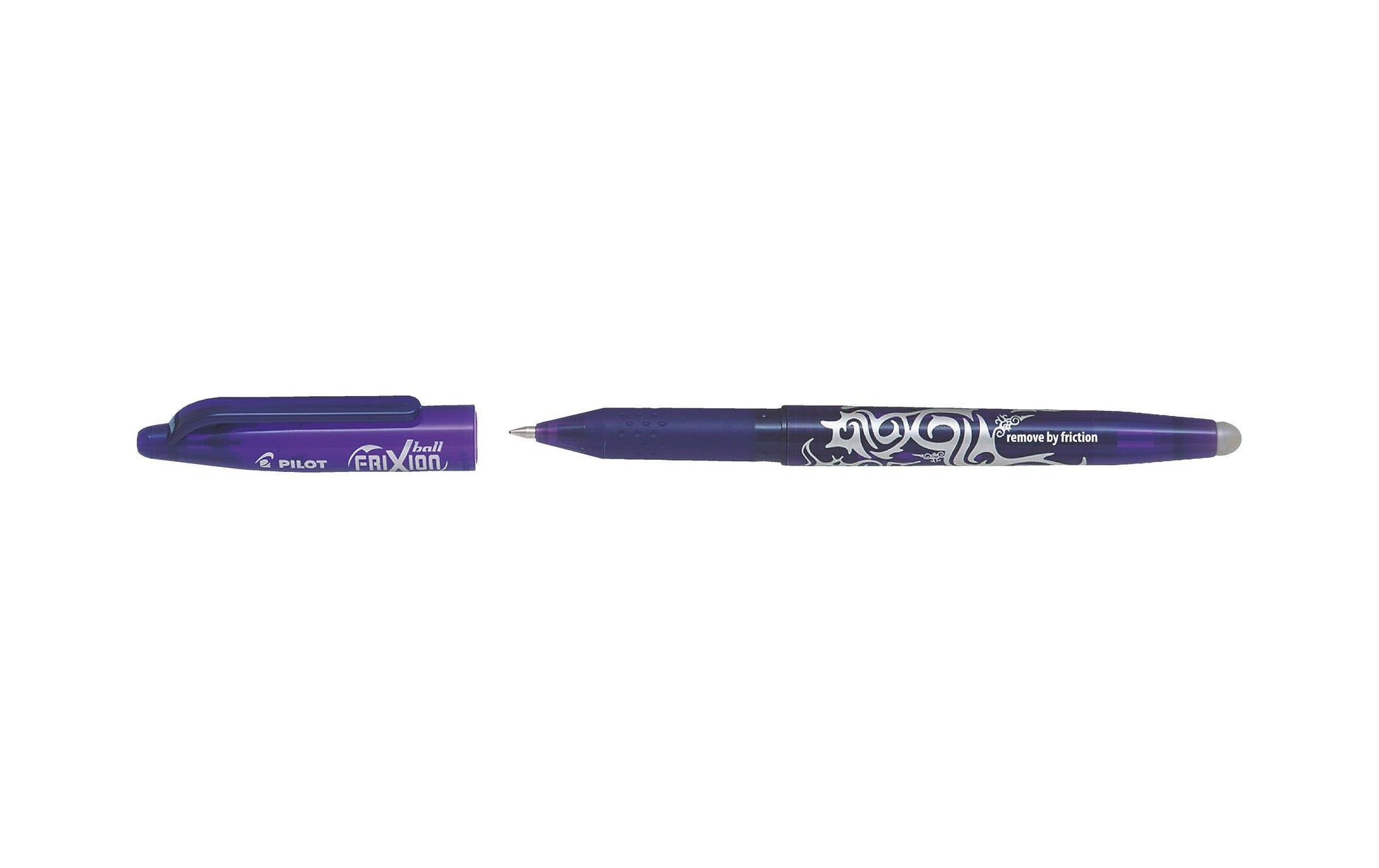 Pilot FriXion Ball – radierbarer Tintenroller mit Kappe, 0,7 mm, violett, für Linkshänder
