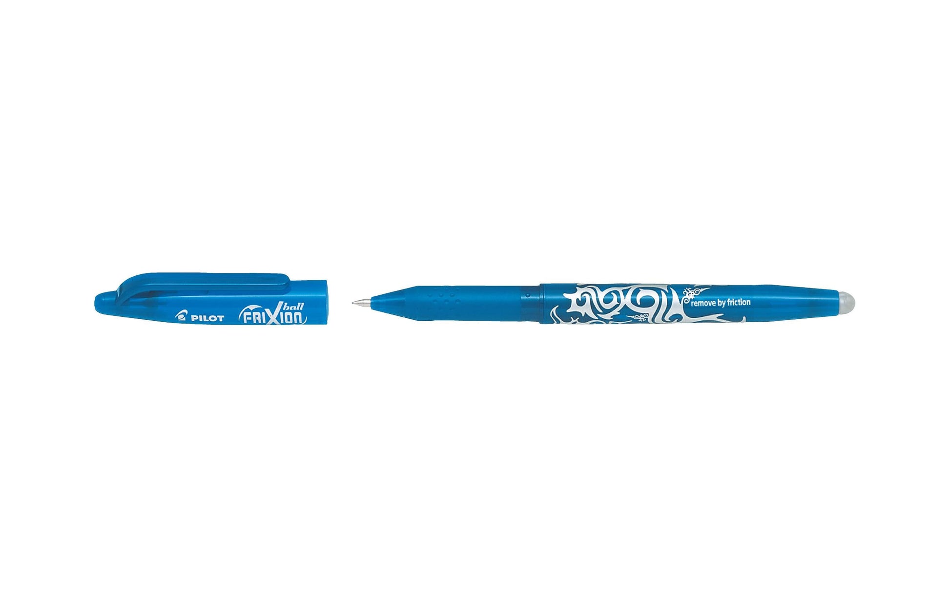 Pilot FriXion Ball – radierbarer Tintenroller mit Kappe, 0,7 mm, hellblau, für Linkshänder