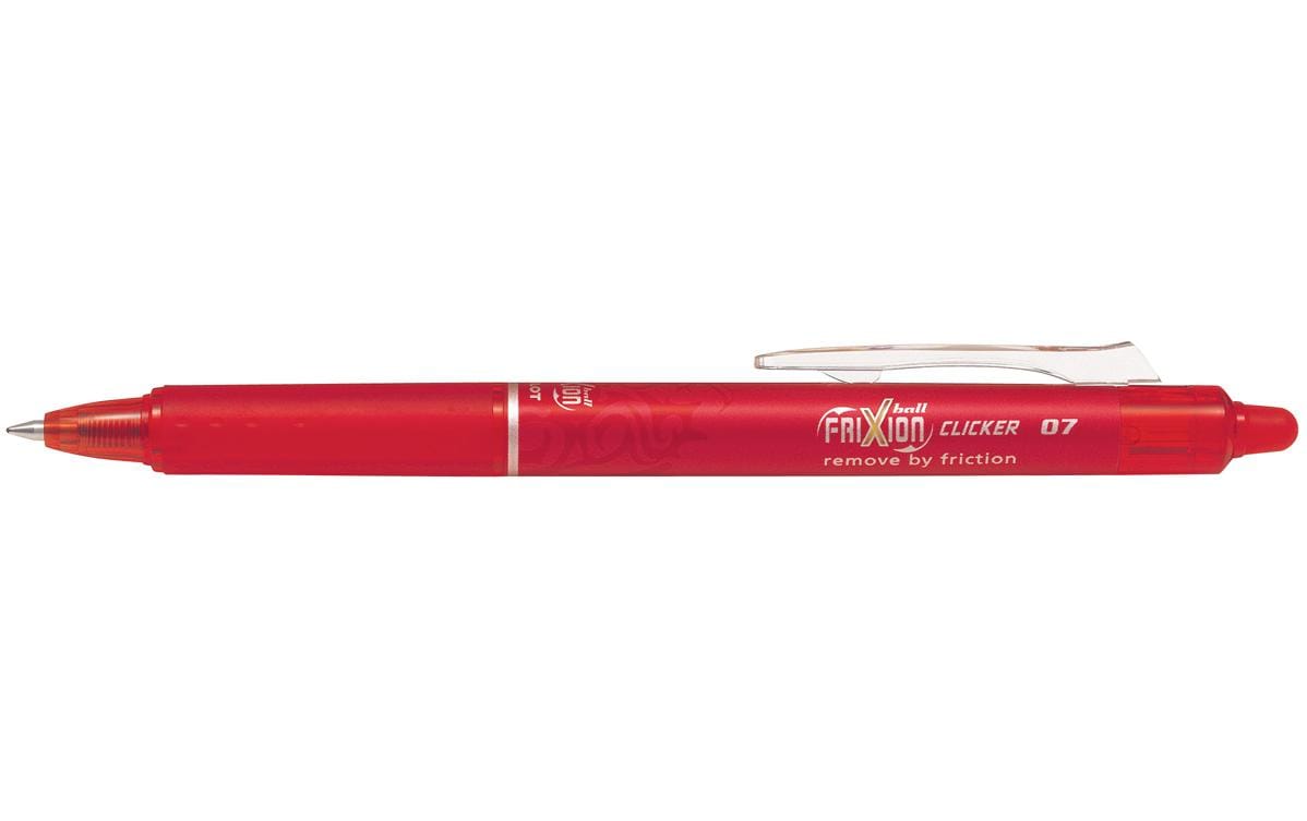 Pilot FriXion Ball Clicker – radierbarer Tintenroller, 0,7 mm, rot