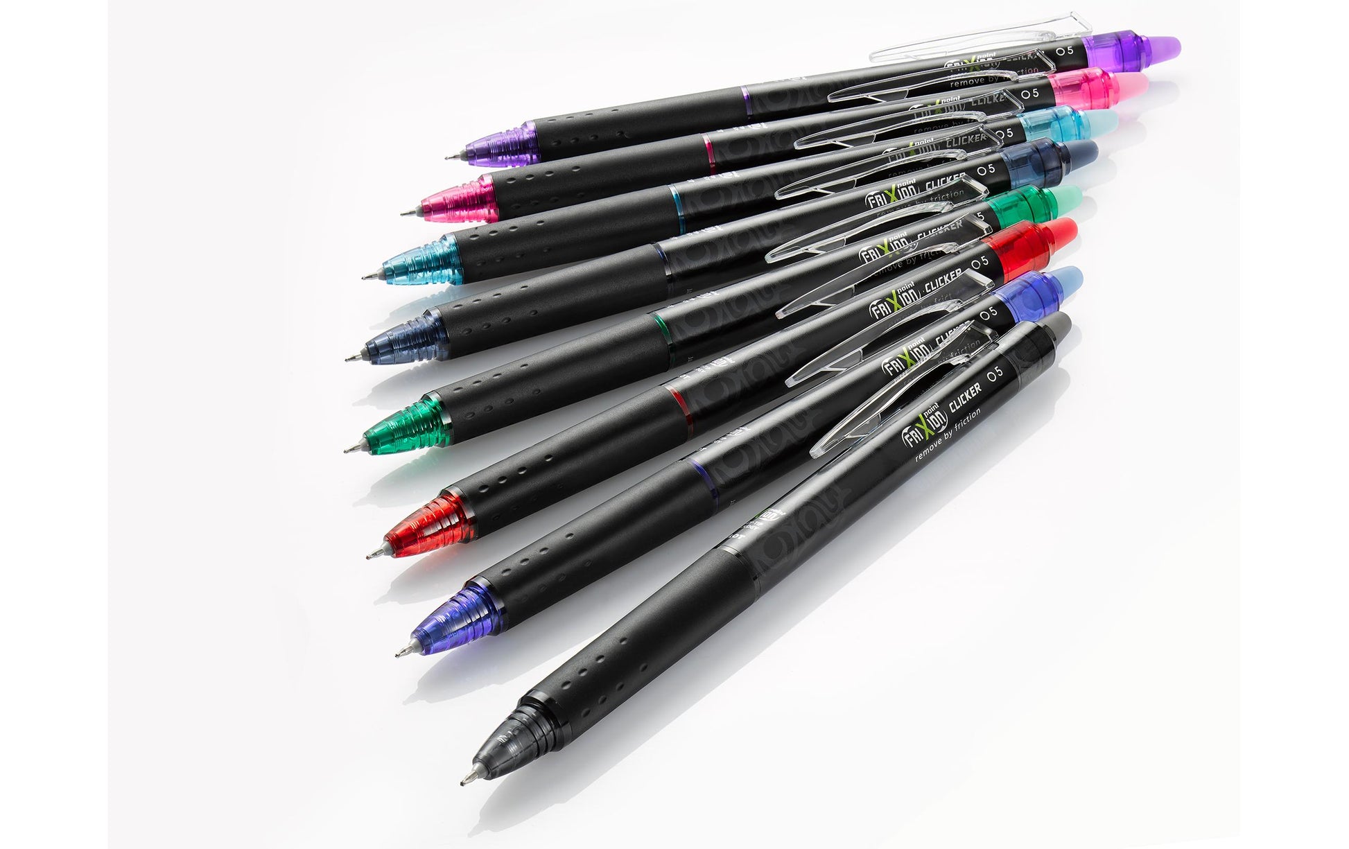 Pilot FriXion Point Clicker – Tintenroller, 0,5 mm, Schwarz, radierbar, Druckmechanik, Kunststoff