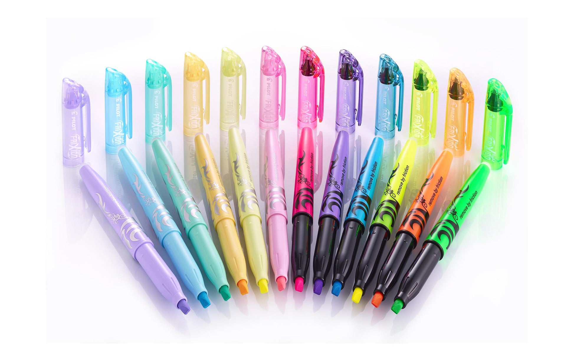 Pilot FriXion Light Textmarker Gelb – Keilspitze, 3,3 mm, radierbar