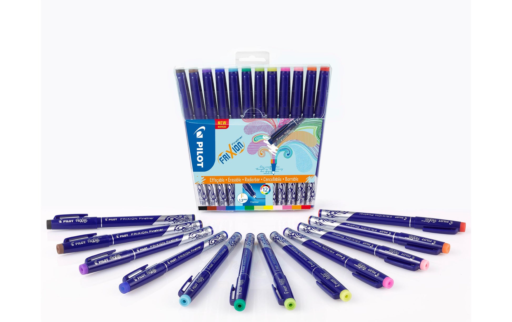 Pilot Fineliner – 12er-Set – 0,45 mm – 12 Farben, sortiert