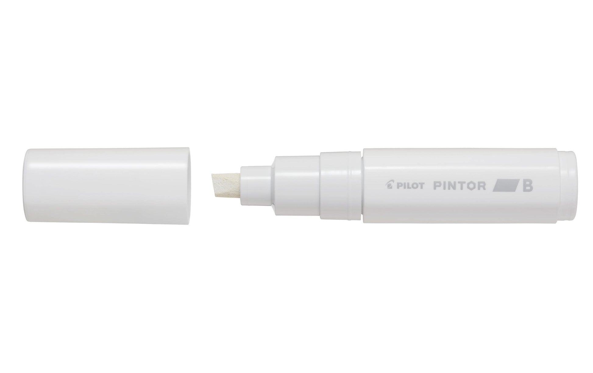 Pilot Pintor Kreativ-/Pigmentmarker – Keilspitze 8 mm, Weiss, Deckend, Geruchsarm – Für Viele Oberflächen
