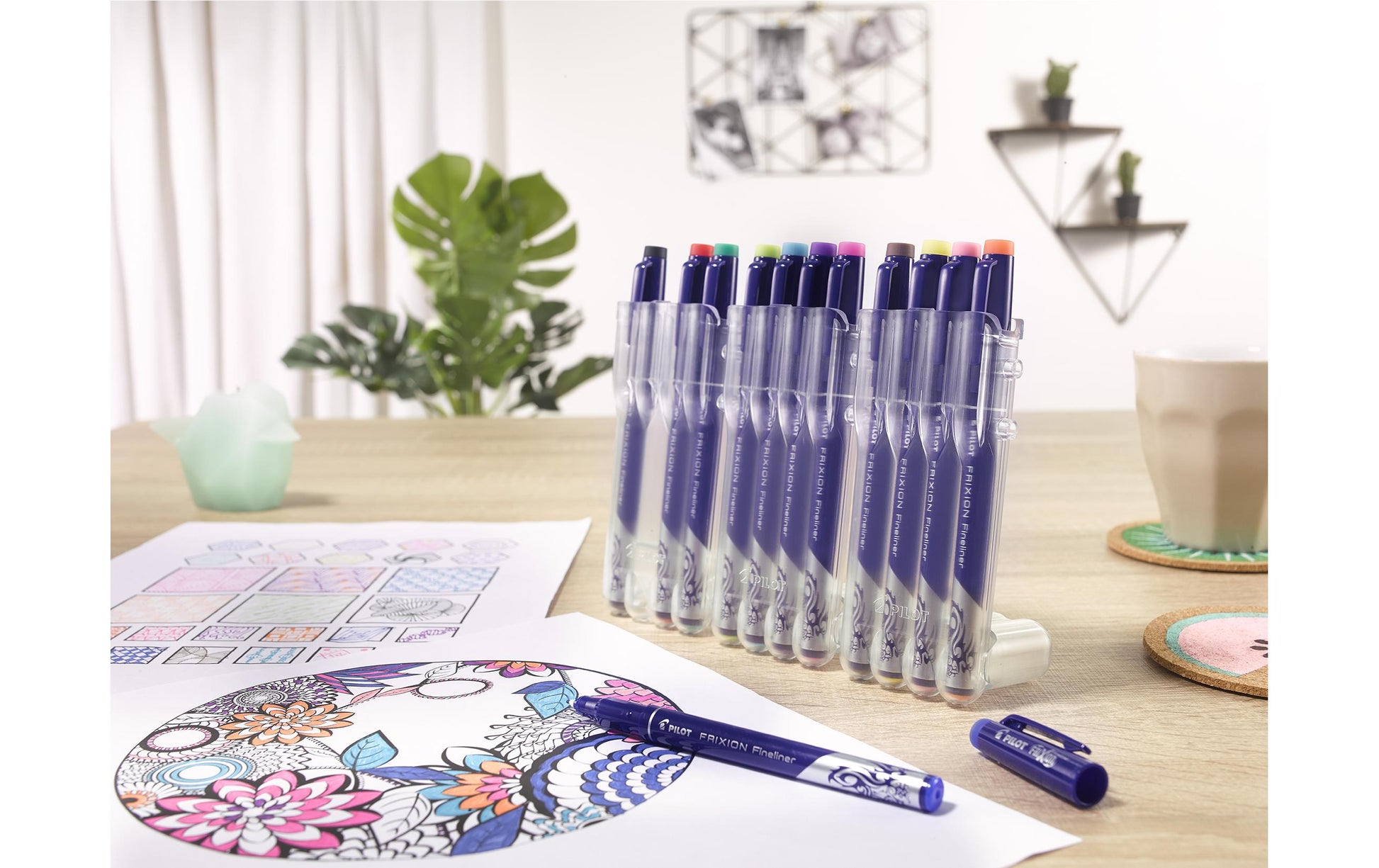 Pilot FriXion Set2Go Fineliner – 8er-Set 1,3 mm – 8 Farben, sortiert