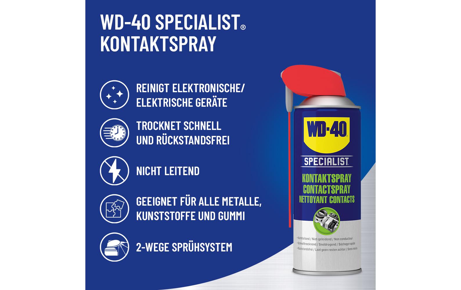 WD40 WD-40 Specialist Kontaktspray – für Elektronik – 100 ml