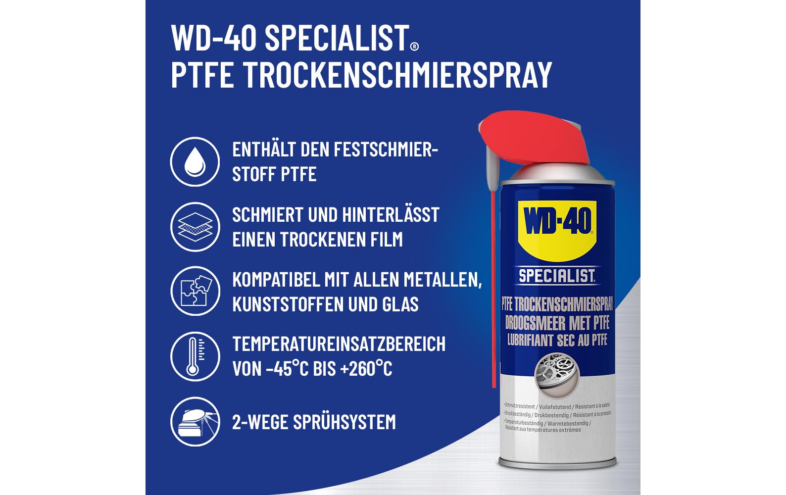 WD-40 Trockenschmierspray – für Metall – SPECIALIST