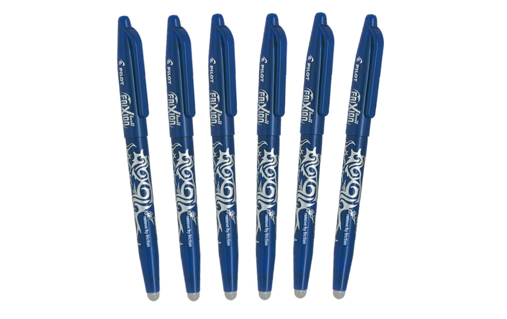 Pilot FriXion Ball – Tintenroller, 0,7 mm, Blau, radierbar – 6 Stk.