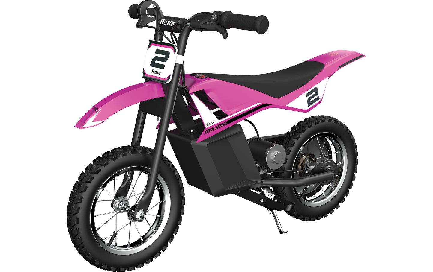 Razor MX 125 – Elektrisches Rutschfahrzeug – 13 km/h, 9 km Reichweite – 12 V – ab 7 Jahren – rosa