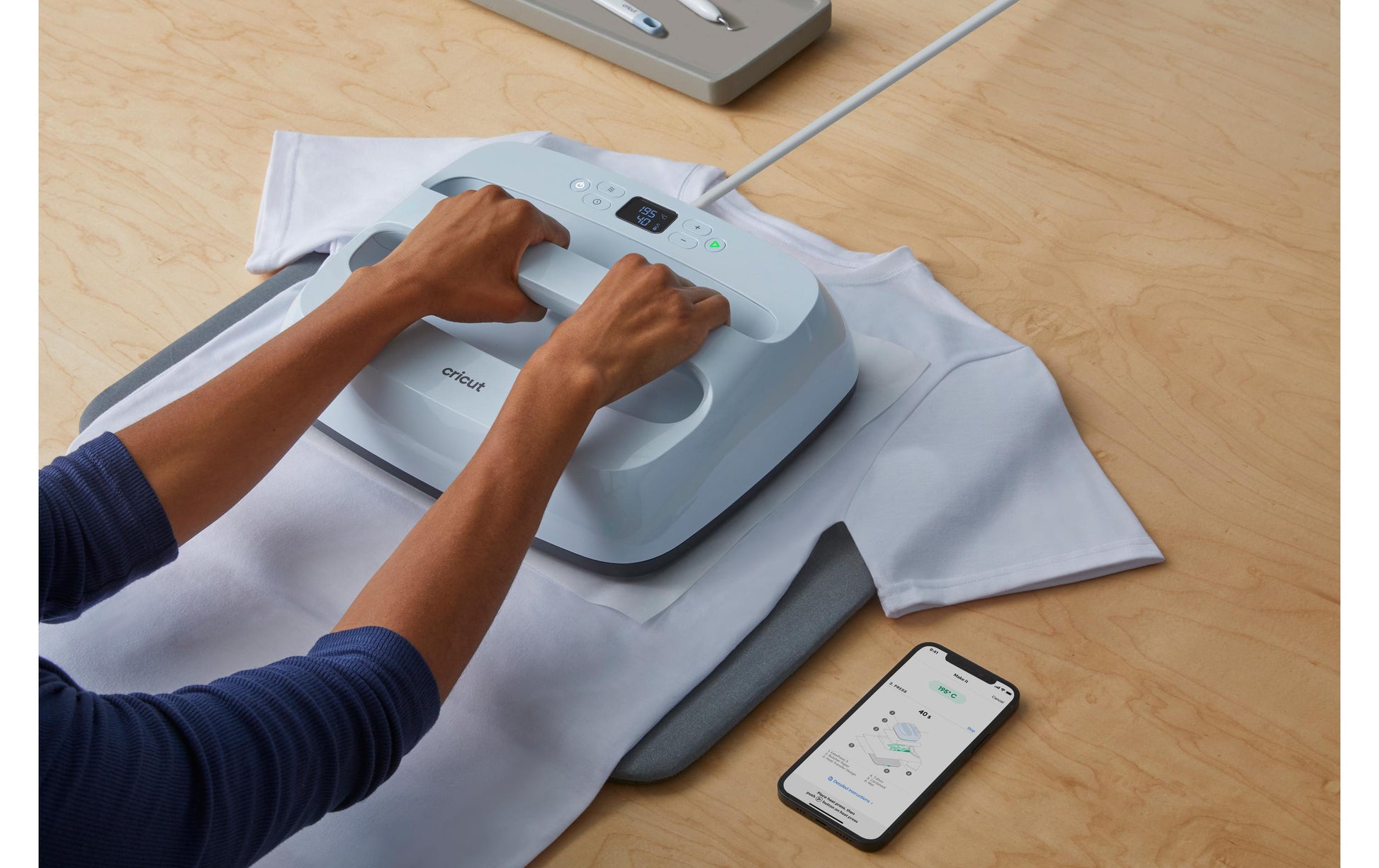 Cricut EasyPress 3 Transferpresse – Pressfläche 225 × 225 mm – mehrfarbig – für Aufbügelfolien