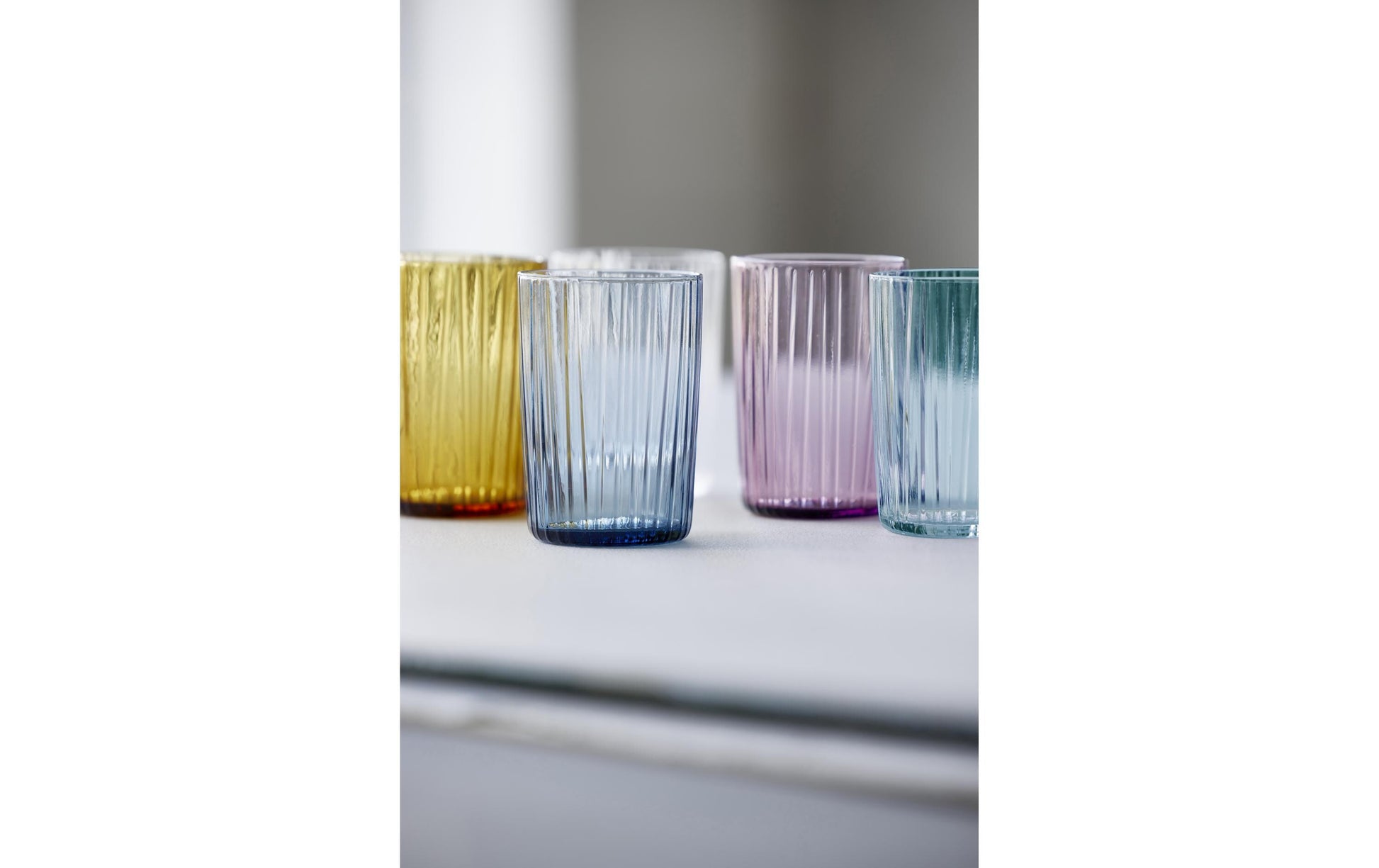 BITZ Trinkglas – 4er Set, 280 ml, Ø 7 cm, Kristallglas, Transparent, spülmaschinenfest