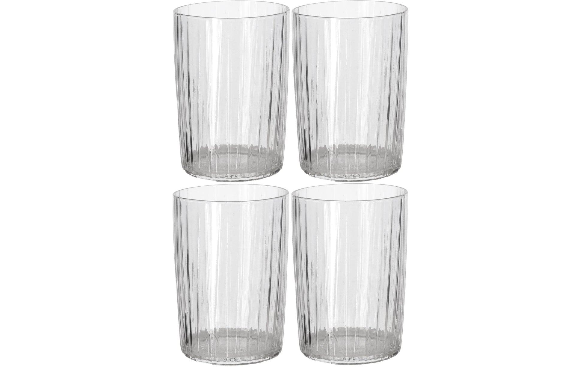 BITZ Trinkglas – 4er Set, 280 ml, Ø 7 cm, Kristallglas, Transparent, spülmaschinenfest