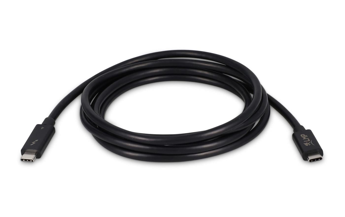 LMP USB-C-zu-USB-C Thunderbolt 4 Kabel – 2 m, aktiv, schwarz